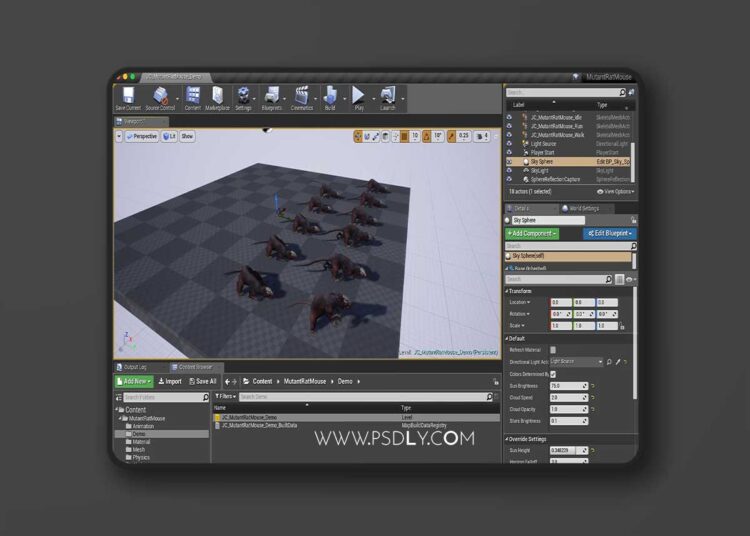 Mutant Rat Mouse (4.27 and 5.0 – 5.7) for Unreal Engine 1 Mutant Rat Mouse (4.27 and 5.0 – 5.7)