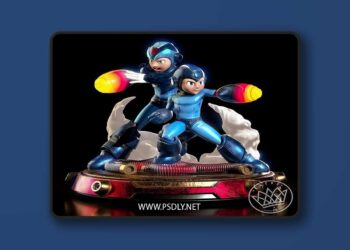 Nacho CG – Fan Art – Mega Man – Diorama version – 3D Print Model STL