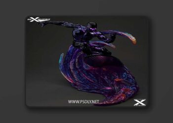 Nice X Collectibles – Black Silver Surfer – 3D Print Model STL