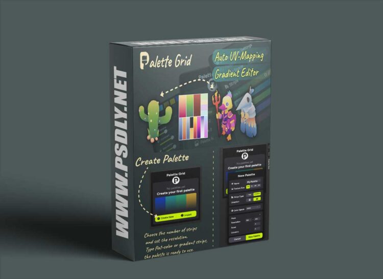 Palette Grid v1.3.0 for Blender 1 Palette Grid v1.2.1