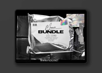 Plastic Wrap Torn Paper Bundle 4068119