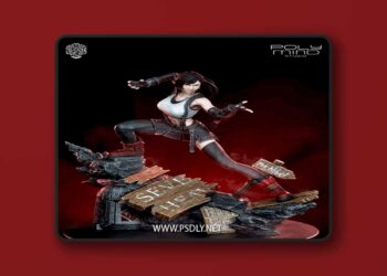 PolyMind Studio – Tifa Lockhart – Final Fantasy VII – 3D Print Model