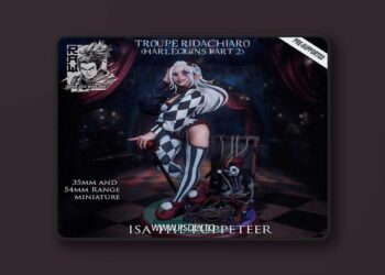 Ronin Arts Workshop – Isa The Puppeteer – Killer Harlequin Artificer – 3D Print Model STL