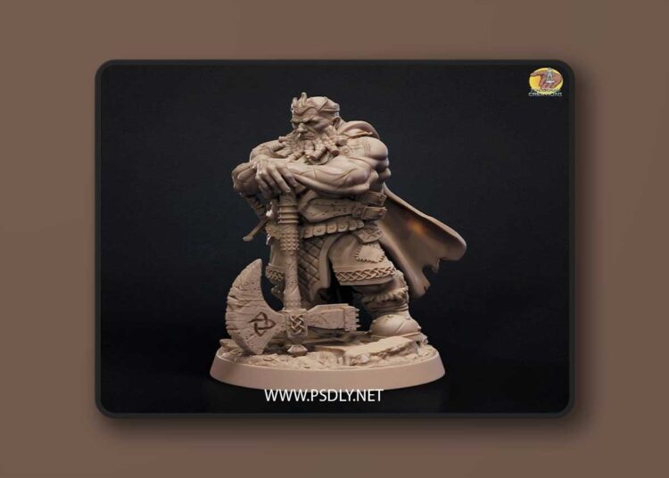SolGood Creations – Argyle Bonebeard – Male Dwarf Warrior – 3D Print Model 1 SolGood Creations – Argyle Bonebeard – Male Dwarf Warrior – 3D Print Model