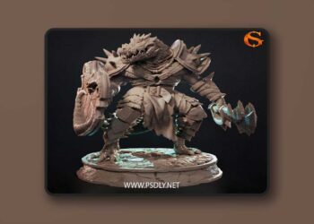 SolGood Creations – Crackle Tooth Human Were Crocodile Fighter – 3D Print Model