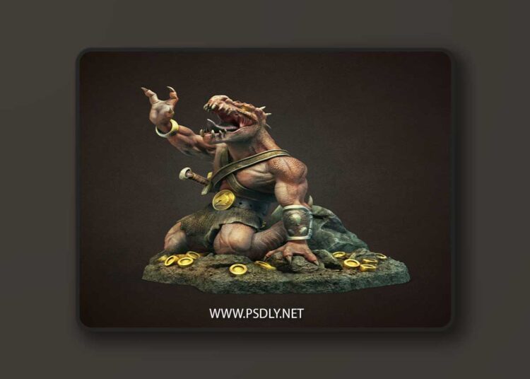 SolGood Creations – Glittering Scale Tribe Kobolds – Crying – 3D Print Model 1 SolGood Creations – Glittering Scale Tribe Kobolds – Crying – 3D Print Model
