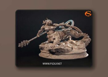SolGood Creations – Meet Fariba Khaz Female Wemic Fighter – 3D Print Model