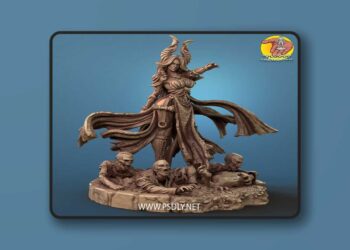 SolGood Creations – Paleandra Female Tiefling Necromancer 3D Print Model
