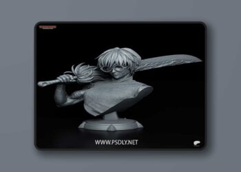Tanuki Figures – Maki Bust – 3D Print Model STL