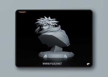 Tanuki Figures – Minato Bust – 3D Print Model STL