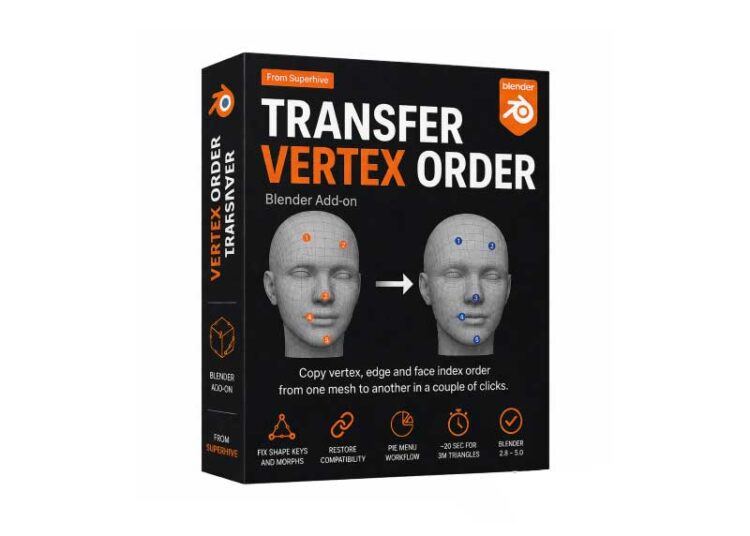 Transfer Vertex Order v1.1.0 for Blender 1 Transfer Vertex Order v1.1.0 for Blender