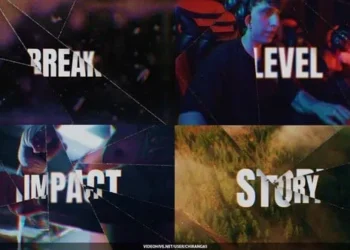 Videohive Action Shattered Glass Trailer Opener 62335465