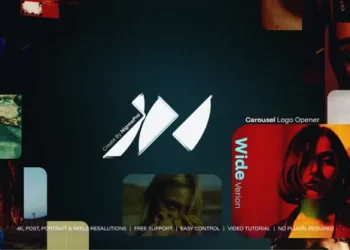 Videohive Carusel Logo Opener Wide 63156553