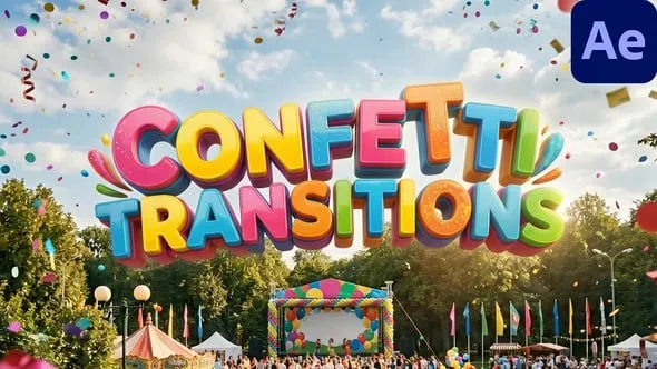 Videohive - Confetti Transitions for After Effects - 63610598 1 Videohive Confetti Transitions for After Effects 63610598