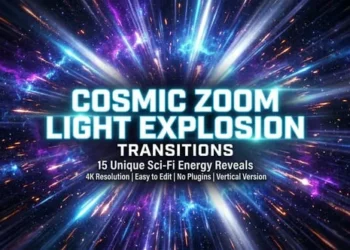 Videohive Cosmic Zoom Light Explosion Transitions 63095884