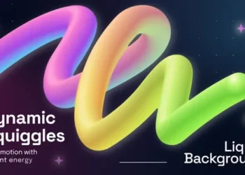 Videohive Dynamic Squiggles Liquid Background 63590897