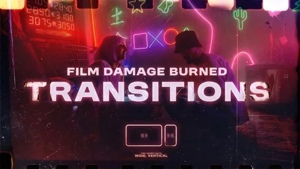 Videohive - Film Damage Burned Transitions - 63210570 1 Videohive Film Damage Burned Transitions 63210570
