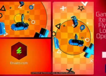 Videohive Gaming Items flying logo Opener 63591921