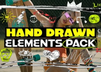 Videohive Hand Drawn Elements Pack 63401638