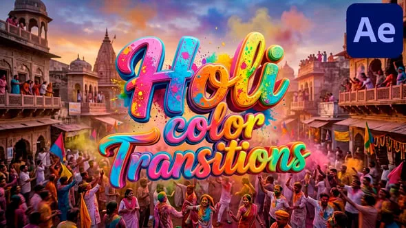 Videohive - Holi Transitions for After Effects - 63492299 1 Videohive Holi Transitions for After Effects 63492299