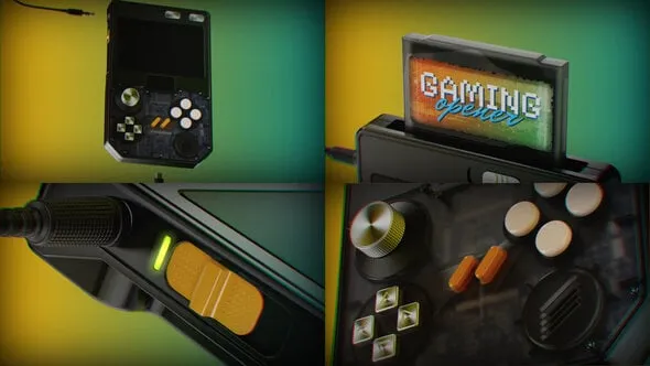 Videohive - Retro Handheld Gaming Opener - 63200045 1 Videohive Retro Handheld Gaming Opener 63200045