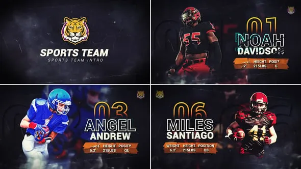 Videohive - Sports Player Profile // Team Intro // Powerful Sports Team Intro - 56401580 1 Videohive Sports Player Profile Team Intro Powerful Sports Team Intro 56401580