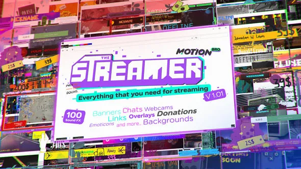 Videohive - The Streamer | Everything for Web Twitch Youtube Live - 29436832 1 Videohive The Streamer Everything for Web Twitch Youtube Live 29436832