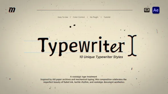 Videohive - Typewriter Pro Preset Animation - 63433365 1 Videohive Typewriter Pro Preset Animation 63433365