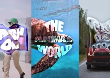 Videohive Vertical Glass Titles Fun Glass Titles 63400842