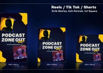 Videohive Vertical Grunge Podcast Intro 63298338