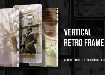 Videohive Vertical Retro Frame Transitions 63429781