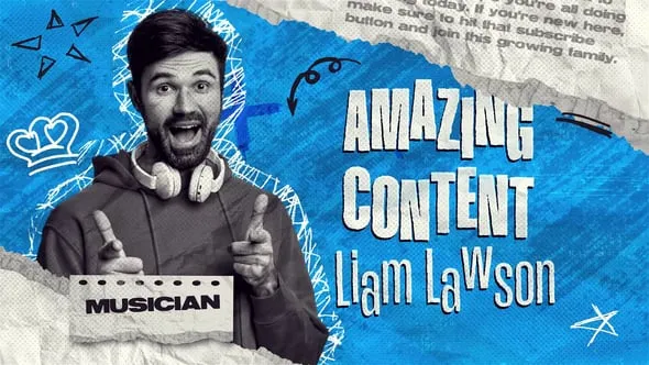 Videohive - Youtube Vlog Intro | Paper Intro - 63112907 1 Videohive Youtube Vlog Intro Paper Intro 63112907