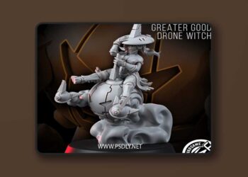 Wargame Exclusive – Greater Good Drone Witch – 3D Print Model
