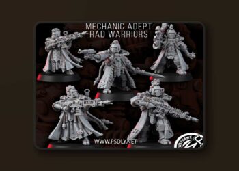 Wargame Exclusive – Mechanic Adept Rad Warriors – 3D Print Model