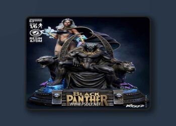 Wicked – Black Panther Diorama – 3D Print Model STL