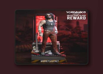 Yongblood Sculpture – Johnny Silverhand – 3D Print Model STL