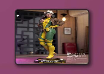 illust3d – X men Rogue – 3D Print Model STL