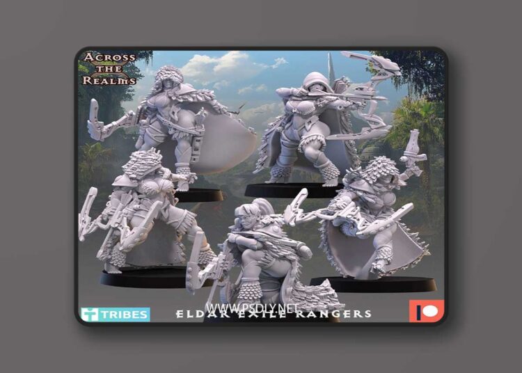 Across the Realms – Exile Rangers – 3D Print Model STL 1 Across the Realms – Exile Rangers – 3D Print Model STL