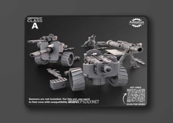 Adeptus Miniatures – Khaleeth Regiment – Imperial Guard – Heavy Weapons – Compatibility Class A – 3D Print Model