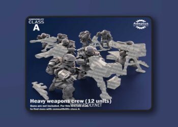 Adeptus Miniatures – Steelstorm Regiment – Imperial Guard – Heavy Weapons Team – Compatibility Class A – 3D Print Model