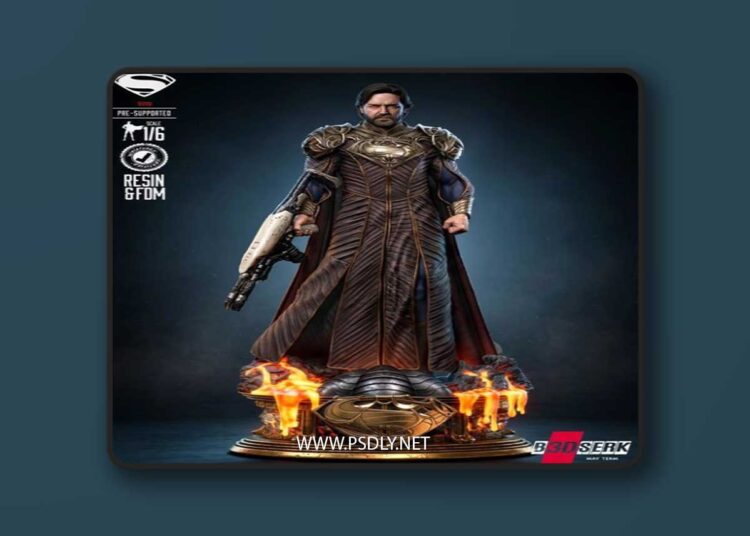 B3DSERK – Jor-El Sculpture – 3D Print Model STL 1 B3DSERK – Jor El Sculpture – 3D Print Model STL