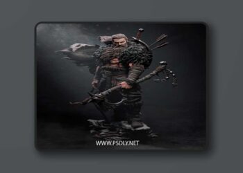 CA 3D Studios – North Warrior – 3D Print Model STL