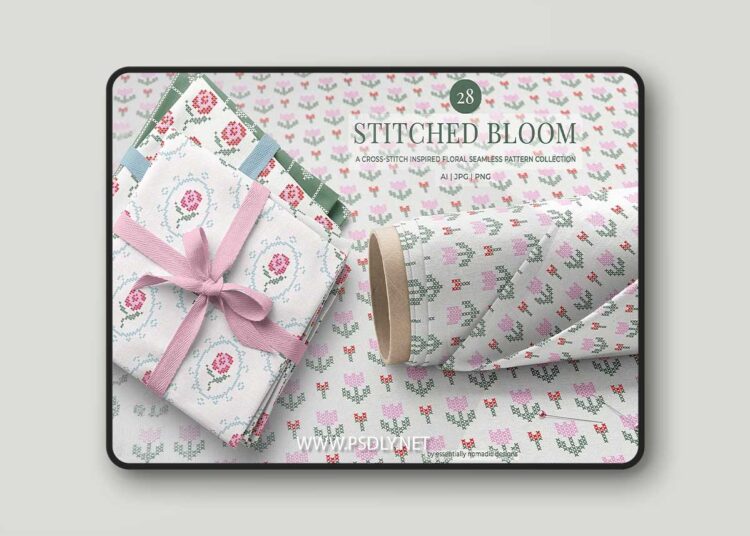 CM - Cross-Stitch Florals: Spring Pattern 1 CM Cross Stitch Florals Spring Pattern