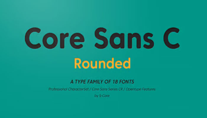 Core Sans CR - 18 Styles Font Family 1 Core Sans CR 18 Styles Font Family