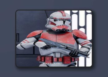Coruscant Guard Phase 2 – Rigged Character 3D Model low poly 3d Model