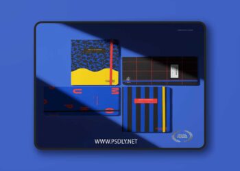 Creatsy Group of Four Leather Planners Mockup 1195628885
