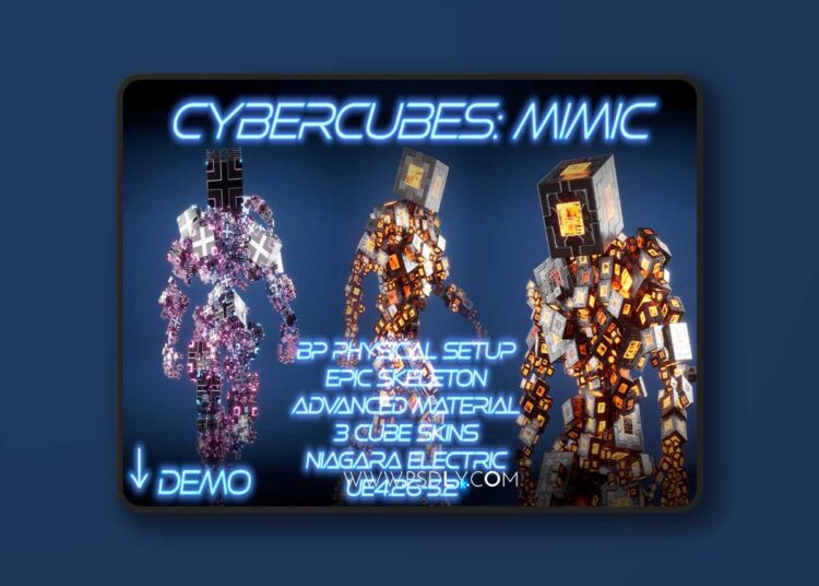 Cyber Cubes: Mimic (4.27 and 5.0 – 5.7) for Unreal Engine 1 Cyber Cubes: Mimic (4.27 and 5.0 – 5.7)