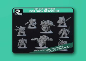 Cyber Forge Miniatures May 2026 – 3D Print Model STL