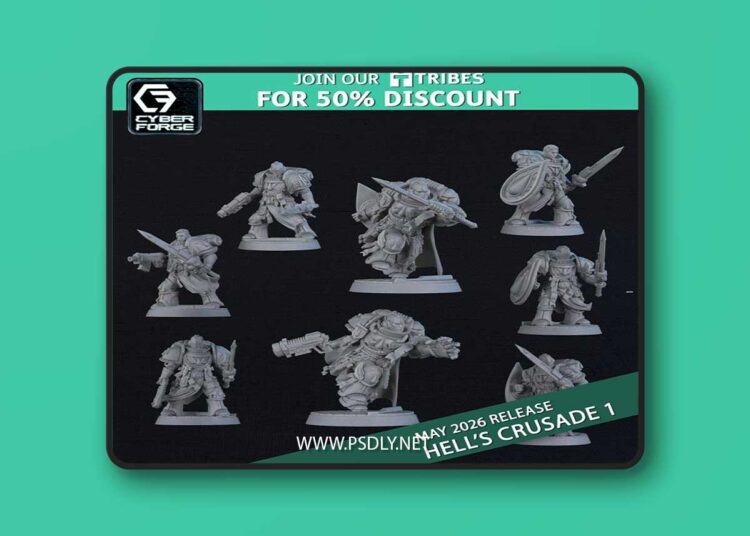 Cyber Forge Miniatures May 2026 – 3D Print Model STL 1 Cyber Forge Miniatures May 2026 – 3D Print Model STL