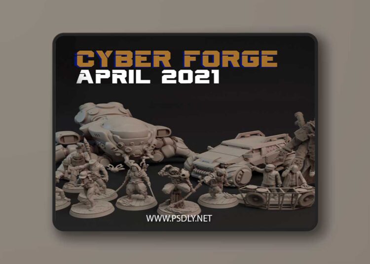 Cyber Forge Miniatures – April 2021 – Cyber Space and Cyber Punk – 3D Print Model 1 Cyber Forge Miniatures – April 2021 – Cyber Space and Cyber Punk – 3D Print Model
